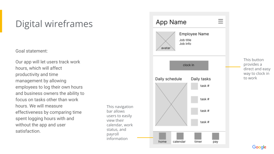 Google UX Design Certificate - Portfolio Project 1 - Case study slide deck [Template] (12)