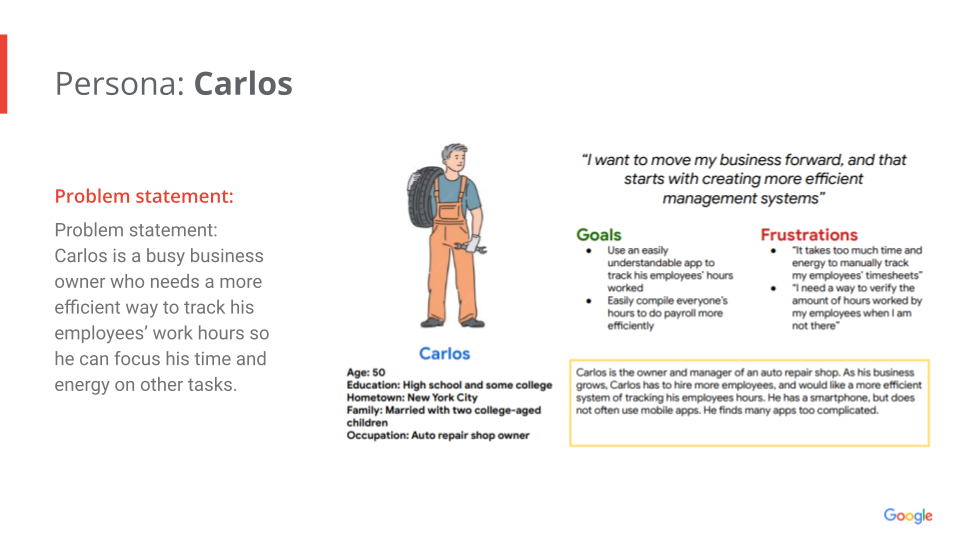 Google UX Design Certificate - Portfolio Project 1 - Case study slide deck [Template] (8)